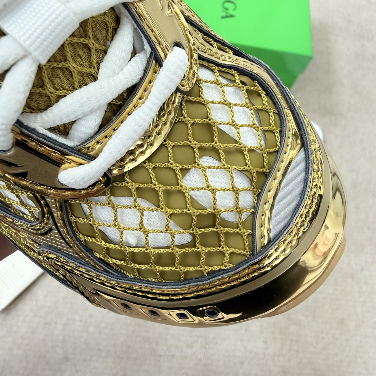 Bottega Veneta Orbit Sneaker Gold   741357 V2x40 7043 (11) - www.newkick.org